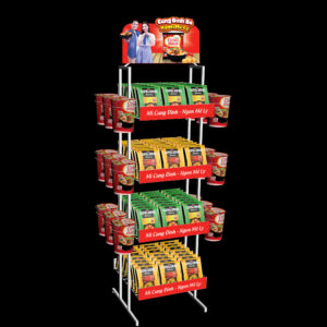 Kệ sắt trưng bày Mỳ Cung Đình