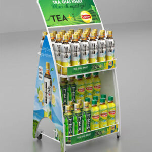 Kệ sắt trưng bày Lipton